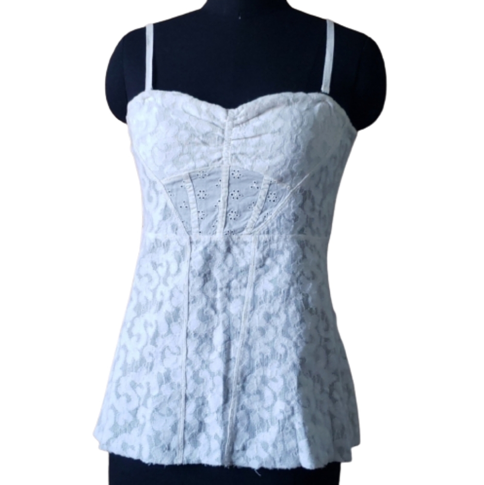 Free People Removable Strap Bustier Top
